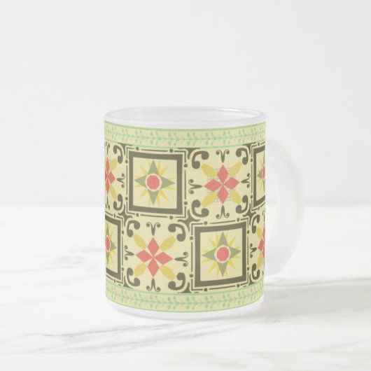 Tasse en verre - vert 04 (Devant droit)