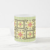 Tasse en verre - vert 04 (Devant gauche)