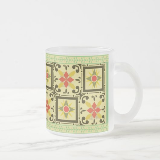Tasse en verre - vert 04 (Droit)