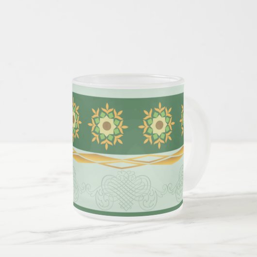 Tasse en verre - vert 05 (Devant droit)