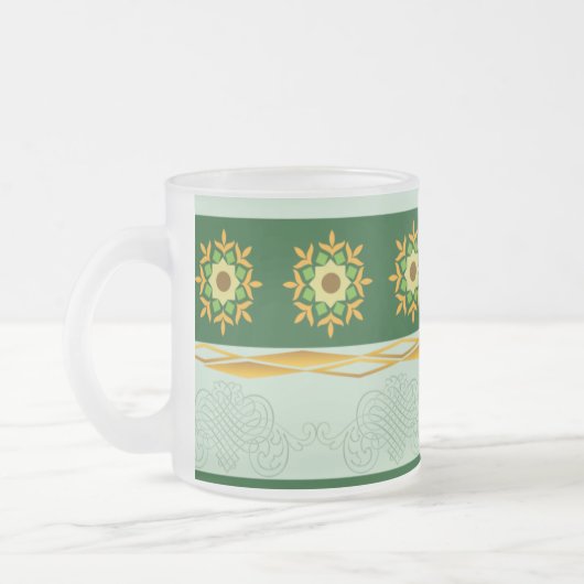 Tasse en verre - vert 05 (Gauche)