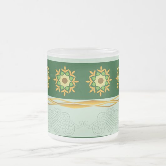 Tasse en verre - vert 05 (Centre)