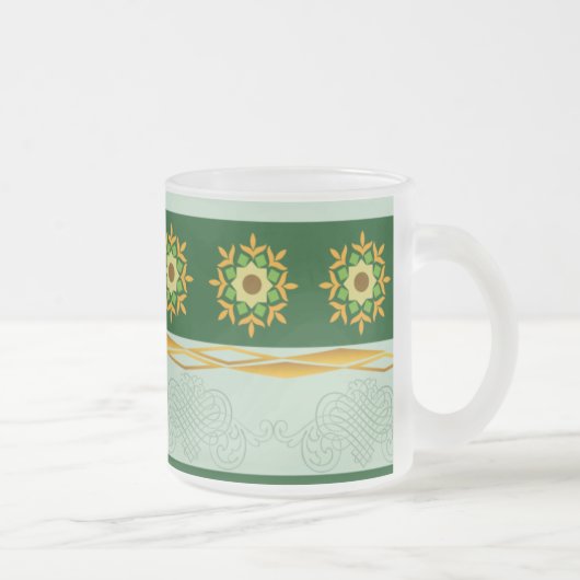 Tasse en verre - vert 05 (Droit)