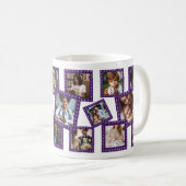 Tasse encadrée de 17 photos de fleurs de printemps (Devant droit)