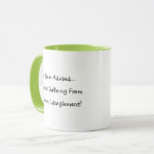 Tasse "Enchevêtrement Quantique" drôle (Devant gauche)