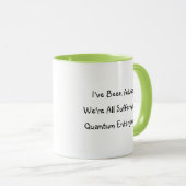 Tasse "Enchevêtrement Quantique" drôle (Devant droit)