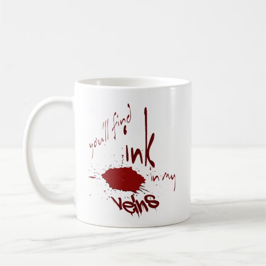 Tasse Encre dans mes veines (Gauche)