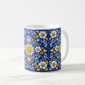 Tasse Énergie Carreau Sunburst (Devant droit)