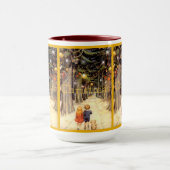 Tasse Enfants dans la rue de Noël (Centre)