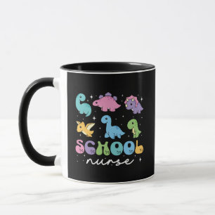 Tasse Enfants Rentree Scolaire Dinosaures Pastel M