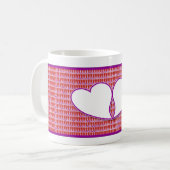 Tasse enlacée par coeurs (Devant gauche)