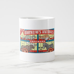 Tasse enorme chic minable des biscuits animaux de
