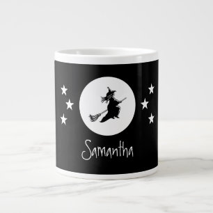 Tasse enorme enchantante de Halloween, noire