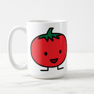 Tasse énorme heureuse de tomate