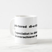 Tasse enregistrée de diététicien (Devant gauche)