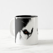 Tasse enrouée de chien de traîneau sibérien de (Devant gauche)