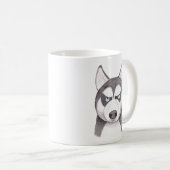 Tasse enrouée heureuse de chien de visage enroué (Devant droit)