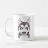 Tasse enrouée heureuse de chien de visage enroué (Gauche)