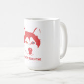 Tasse enrouée rouge de révolution (Devant droit)