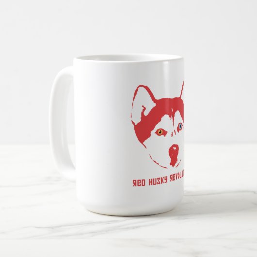 Tasse enrouée rouge de révolution (Devant gauche)