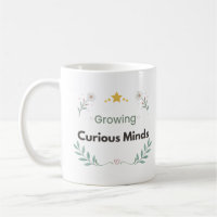 Tasse enseignant Fleurs Esprits Curieux en Éveil