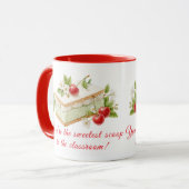 Tasse Enseignant La Meilleure Glace – Cadeau de Re (Devant gauche)