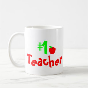 Tasse Enseignant Numéro 1, Meilleur Cadeau pour En