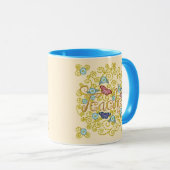 Tasse enseignant papillon (Devant droit)