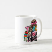 Tasse Enseigner Amour Inspirer Professeur Chignon (Devant droit)
