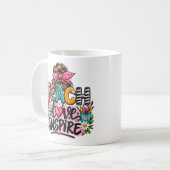 Tasse Enseigner Amour Inspirer Professeur Chignon (Devant gauche)