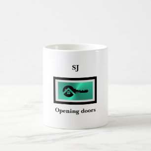 Tasse entreprise immobilière Black Key et Turquois