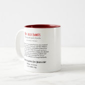 tasse Épais-affichée de perroquet, droit-manipulée (Devant gauche)