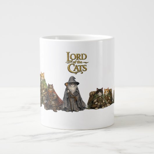 Tasse Épique de Chats de Fantaisie (Devant)