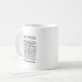 Tasse épique de jour de pi (Devant gauche)