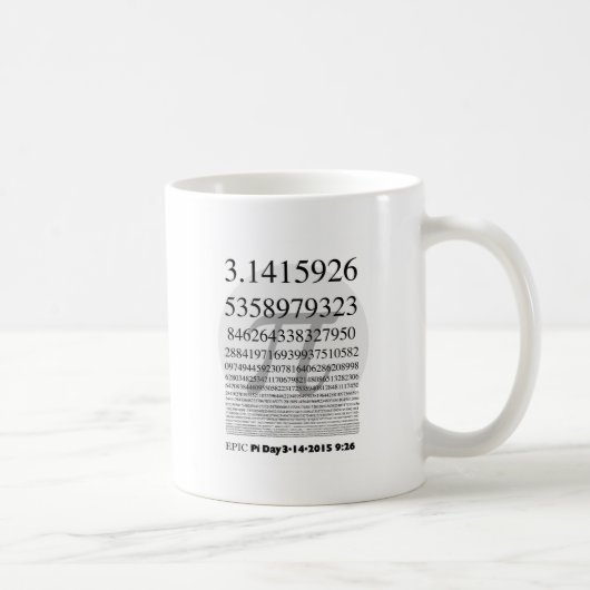 Tasse épique de jour de pi (Droite)