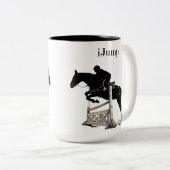 Tasse équestre de cheval d'iJump d'amusement (Devant droit)