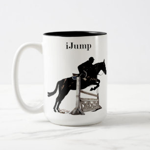 Tasse équestre de cheval d'iJump d'amusement