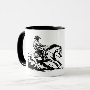 Tasse équestre occidentale de cheval de cowboy