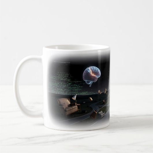 Tasse Équilibre Mental à Travers la Fracture Numér (Gauche)