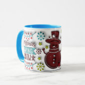 Tasse Équipe de Cuisine de Noël (Devant gauche)