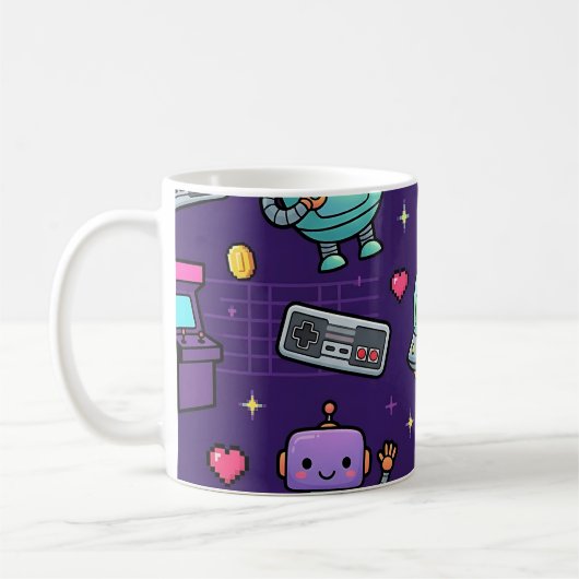 Tasse Espace Robot Rétro (Gauche)