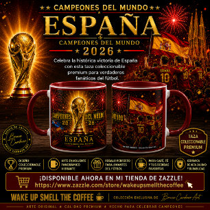 Tasse Espagne Champions du Monde 2026