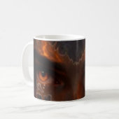 Tasse esthétique Dark Fantasy Mystic Burning Eye (Devant gauche)