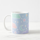 Tasse esthétique Kawaii Lune & Étoiles (Gauche)