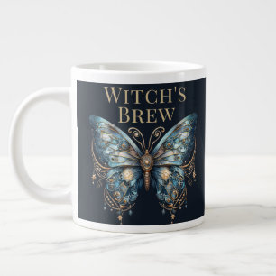 Tasse esthétique sombre à papillon de nuit céleste