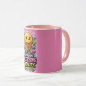 Tasse esthétique Y2K Cyber Glitch (Devant droit)