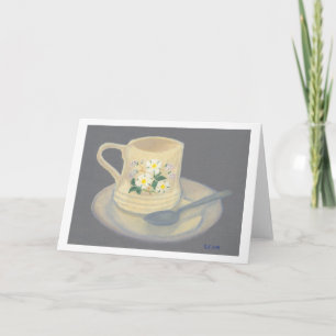 Tasse et soucoupe - carte de voeux