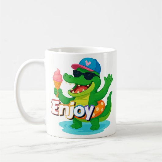 Tasse Été Vibrations Croc Cool (Gauche)