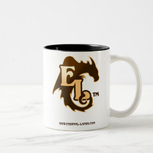 Tasse éternelle de logo de terres