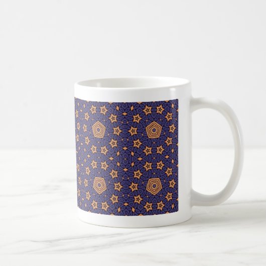 Tasse étoilée de bleu et d'or (Droite)